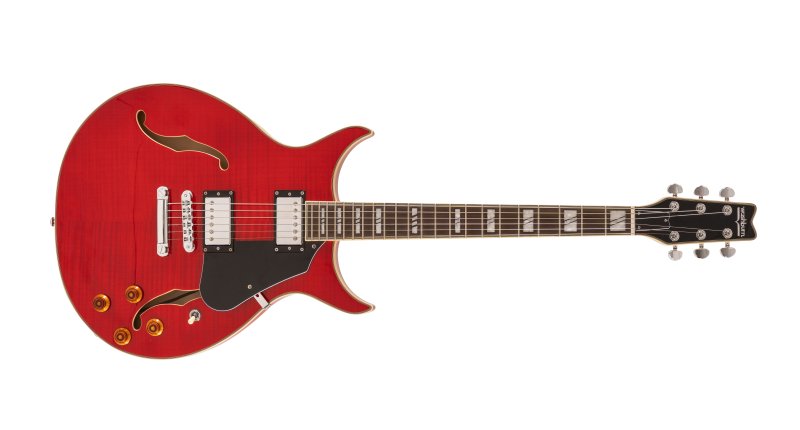 Image of Washburn SH35TR Wing Semi Hollow Electric Guitar Trans Red