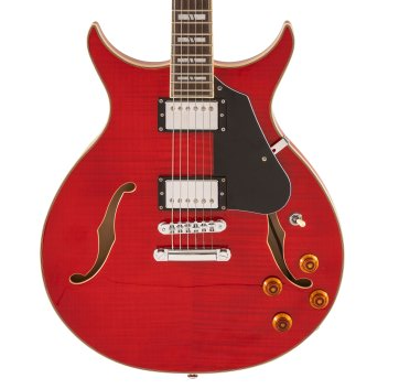 Image of Washburn SH35TR Wing Semi Hollow Electric Guitar Trans Red