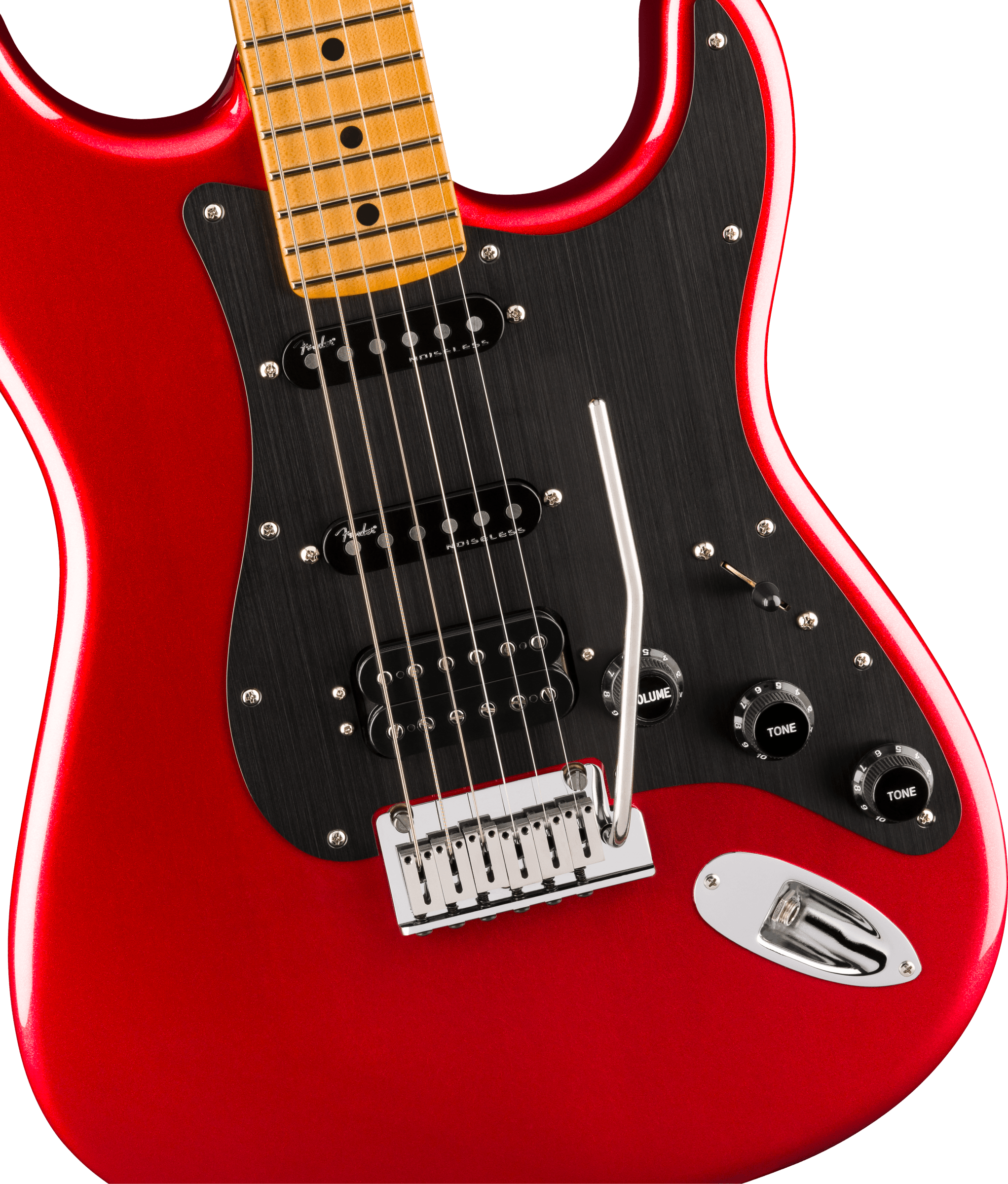 Image of Fender American Ultra II Stratocaster HSS Sinister Red Maple Fingerboard