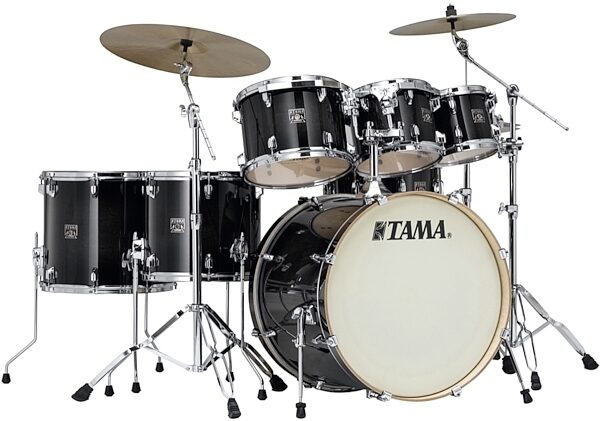Image of Tama drum set on a white background