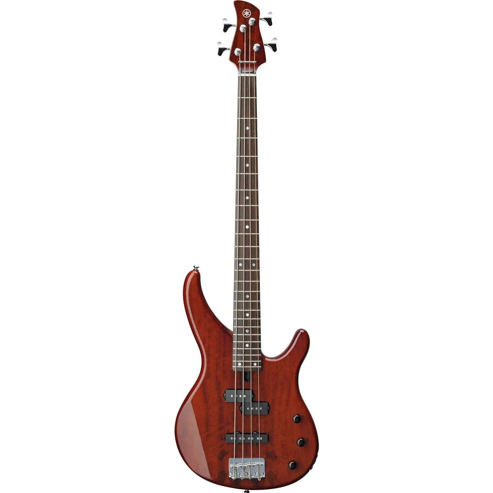 Image of Yamaha TRBX174EW 4-String Electric Bass Guitar, Root Beer