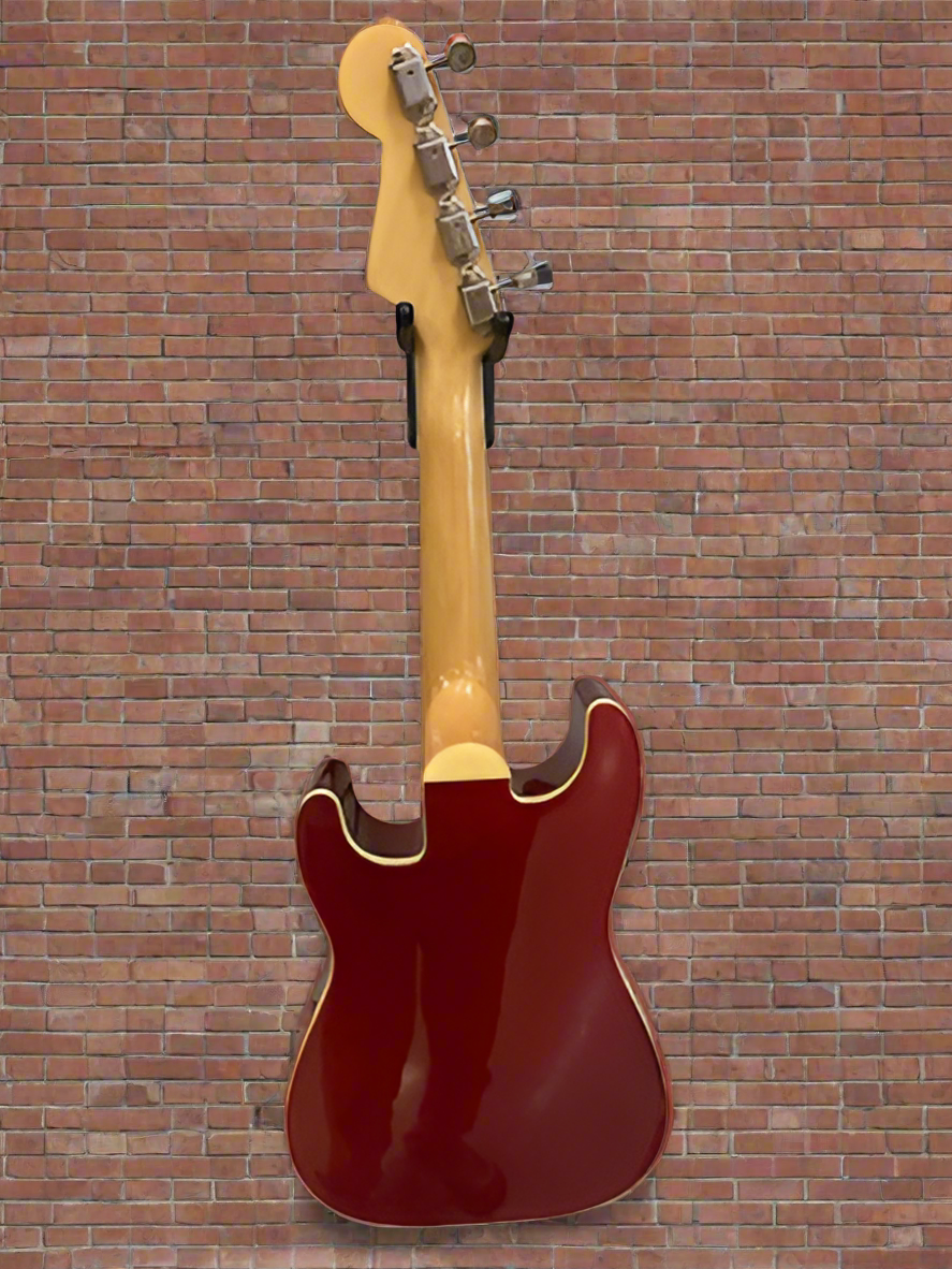 Image of Fullerton Strat Uke Walnut Fingerboard, White Pickguard Candy Apple Red