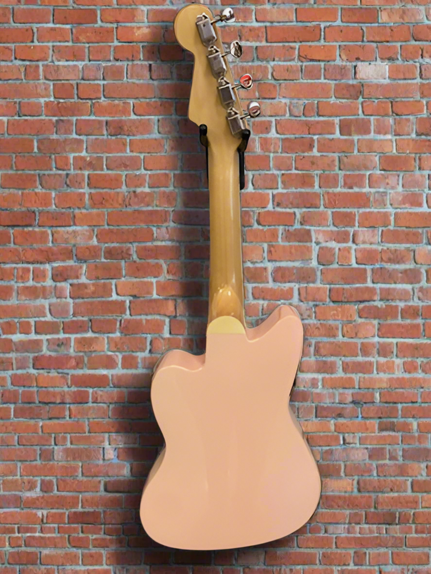Image of Fender Fullerton Jazzmaster Uke Walnut Fingerboard, Tortoiseshell Pickguard, Shell Pink