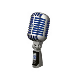 Image of Shure Super 55 Deluxe Vocal Microphone - Iconic Vintage Design, Supercardioid, Chrome/Blue