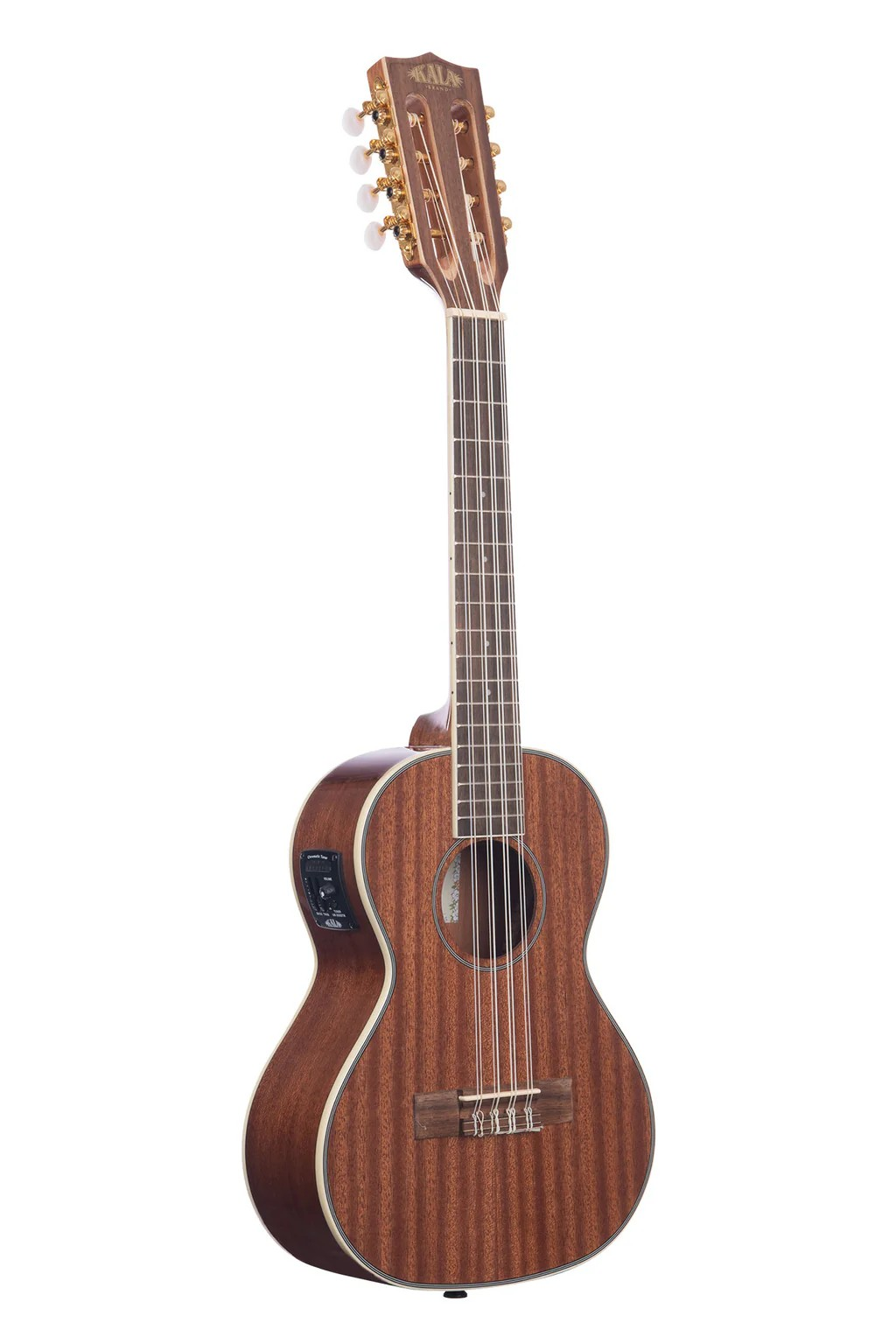Image of KALA Gloss Mahogany 8-String Tenor Ukulele w/ EQ  Model: KA-8E