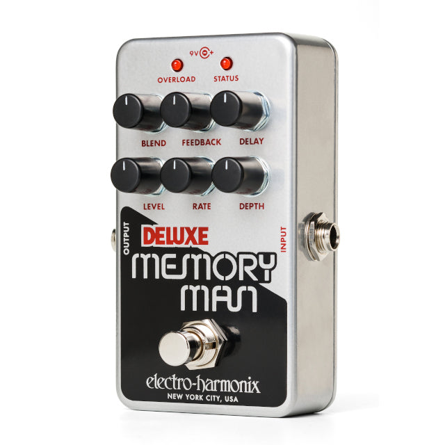Image of Electro-Harmonix Deluxe Memory Man guitar effects pedal on a white background