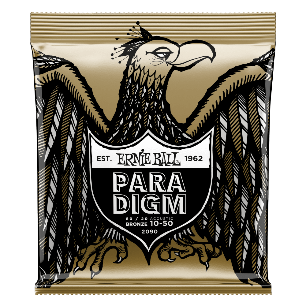 Image of ERNIE BALL Extra Light Paradigm 80/20 Bronze Acoustic Guitar Strings 10-50 Gauge