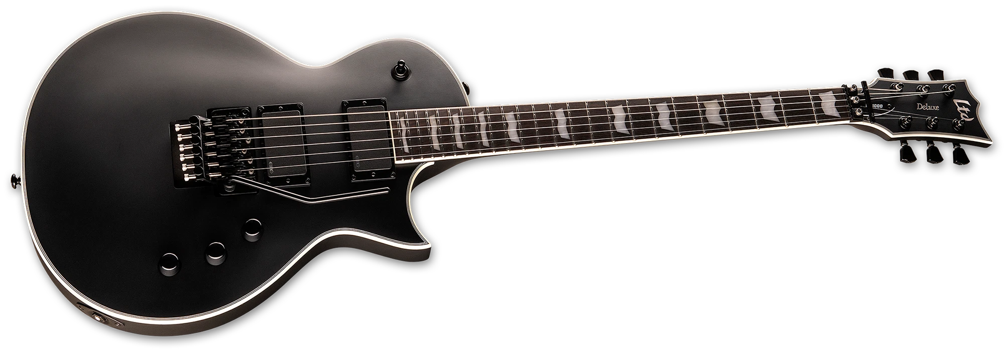Image of LTD EC1000FR Black Satin Electric Guitar with Floyd Rose