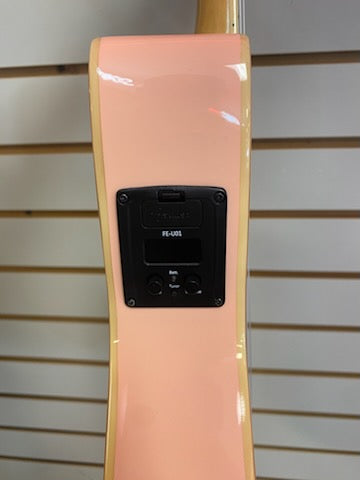 Image of Fender Fullerton Jazzmaster Uke Walnut Fingerboard, Tortoiseshell Pickguard, Shell Pink