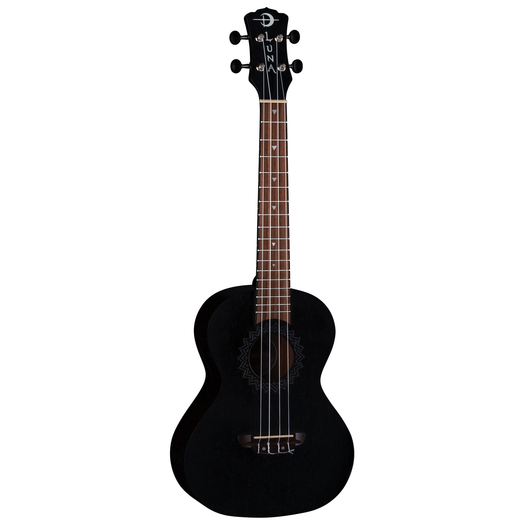 Image of LUNA Uke Vintage Mahogany Tenor Black Satin UKE VMT BKS