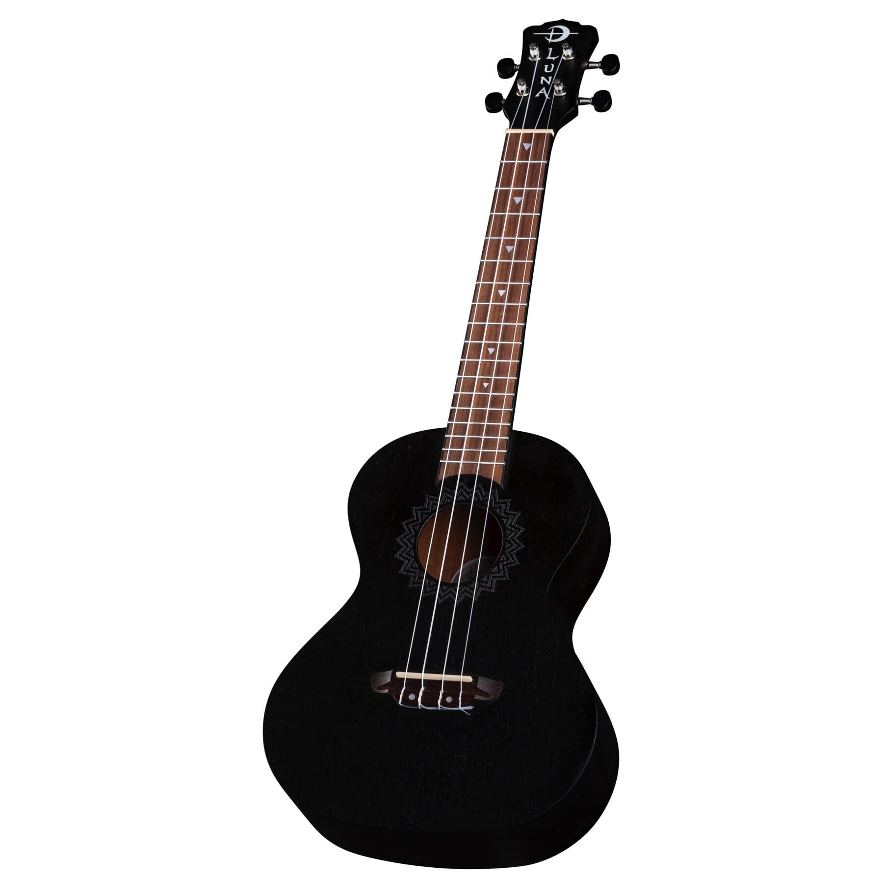 Image of LUNA Uke Vintage Mahogany Tenor Black Satin UKE VMT BKS