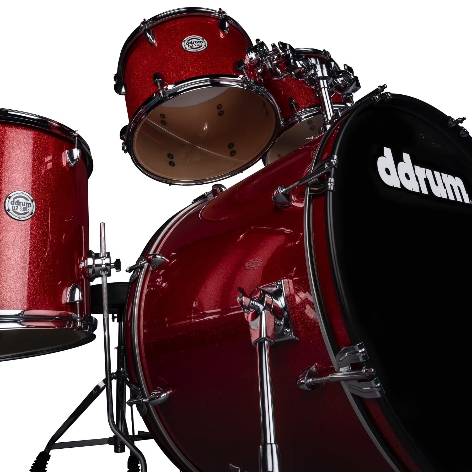 Image of Ddrum~D2 5-piece drum set~w/cymbals~Red Sparkle