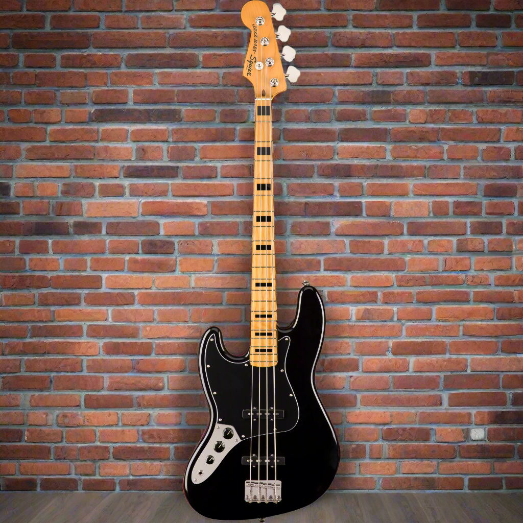 Image of FENDER 
Classic Vibe '70s Jazz Bass® Left-Handed, Maple Fingerboard, Black