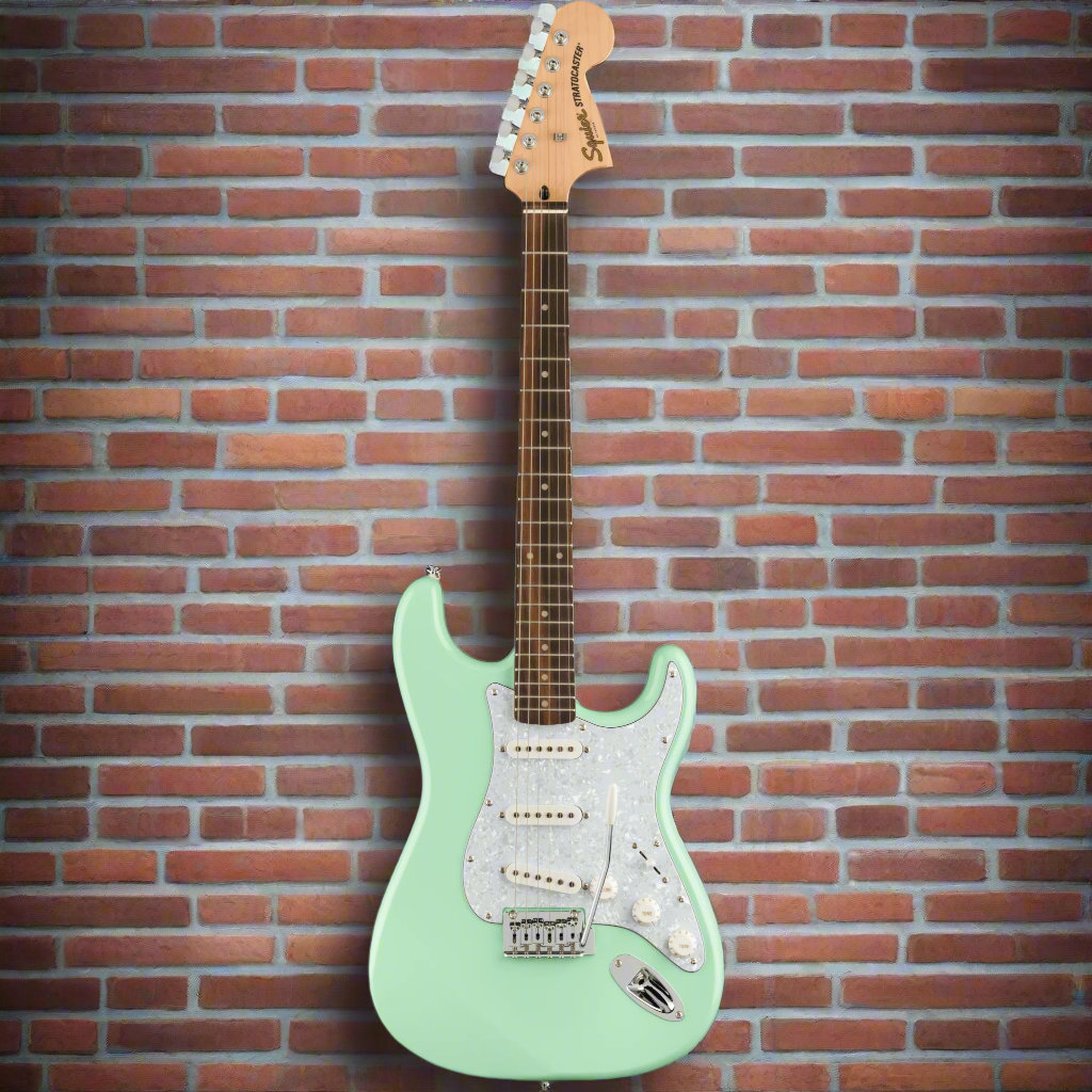 Image of FENDER FSR Affinity Series™ Stratocaster®, Laurel Fingerboard, White Pickguard, Surf Green