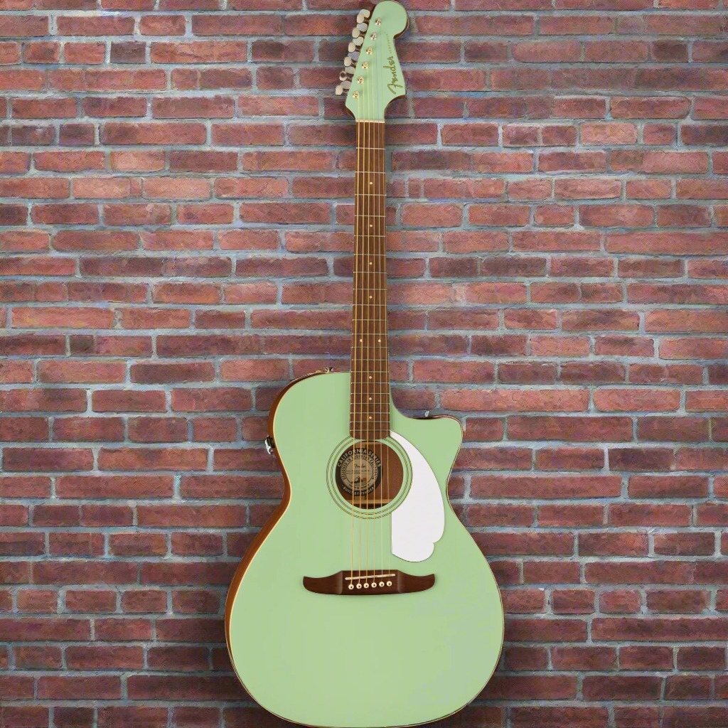 Image of FENDER Newporter Player, Walnut Fingerboard, White Pickguard, Surf Green